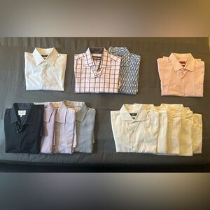 15.5 Dress Shirt Bundle (Hugo Boss, HUGO, Ted Baker, Hammered Made)